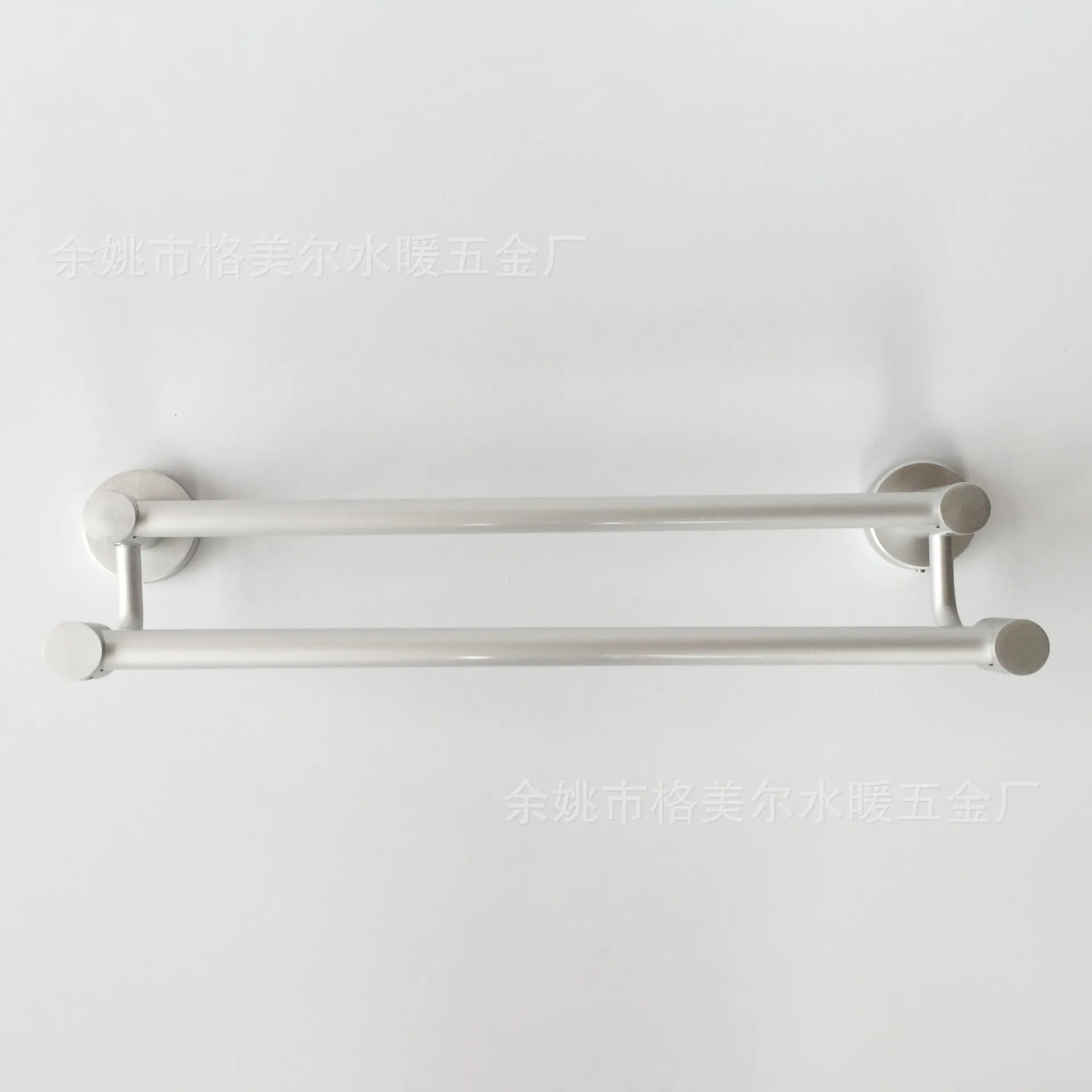 

Hole-Punched Alumimum Double Bar Towel Rack Storage Shelf Bathroom Towel Bar Hanging Bathroom Towel Rack