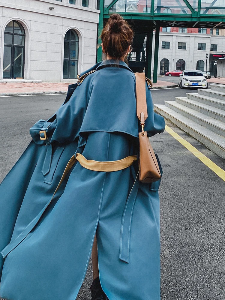 2020 New Spring And Autumn Long Women Trench Coat