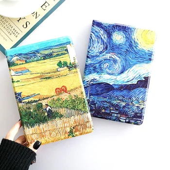 

For 10.5‘’ 2019 Air Pro Van Gogh illustration Flip Cover Case For iPad 10.2‘’ Mini 1/2/3/4/5 iPad 2/3/4 Case Stand Auto Sleep