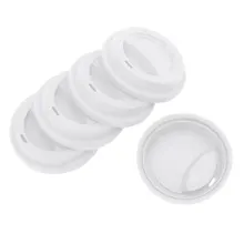 5 шт Силиконовые Анти-пылезащитные крышки Дорожные Кружки Mason крышка кувшина с отверстием и воздухозаборником многоразовые герметичные Сменные крышки для стеклянной чашки