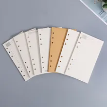 

A5/A6/A7 6hole Loose-leaf Notebook Refill Paper Handbook Inner Pages Notepad Inner Core Kawaii Stationery Office School Supplies