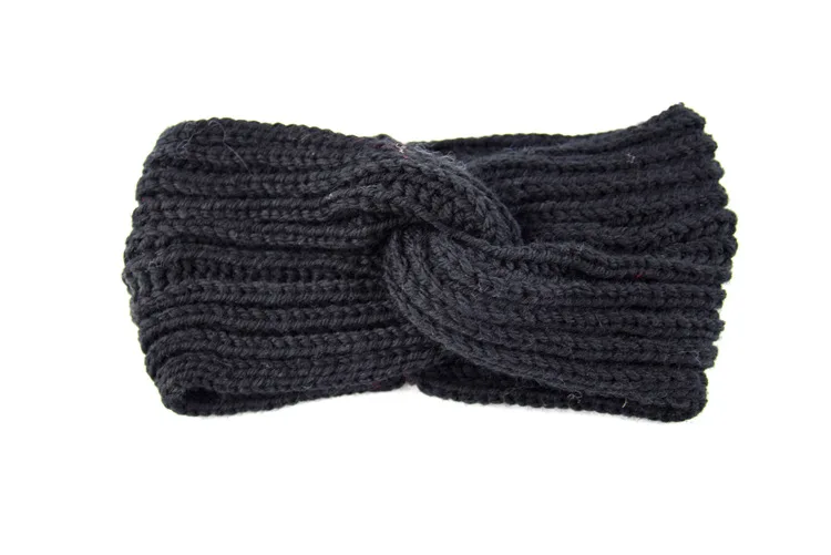 Winter Warm Knitted Twist Headband for Women Wool Crochet Knot Turban Headwrap Ear Warmer Hairbands Female Hair Accessories - Цвет: 1