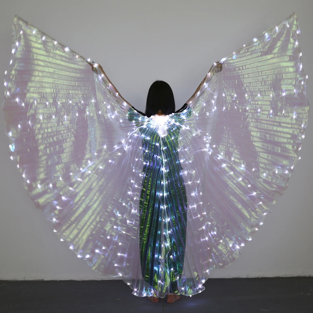 Halloween Large Luminous Butterfly Light up LED Belly Dance Wings