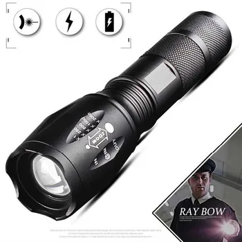 

Led Flashlight Ultra Bright Waterproof MINI Torch T6/L2/V6/T6 zoomable 5 Modes 18650 rechargeable Battery for camping tactical