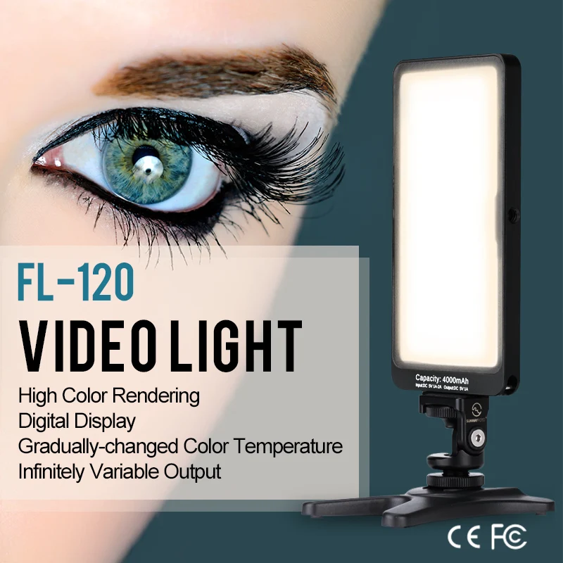 SUNWAYFOTOT FL-120 светодиодный светильник для студийной фотосъемки светодиодный светильник s светильник для фотосъемки Dslr камера фотопанель лампа для фотографа