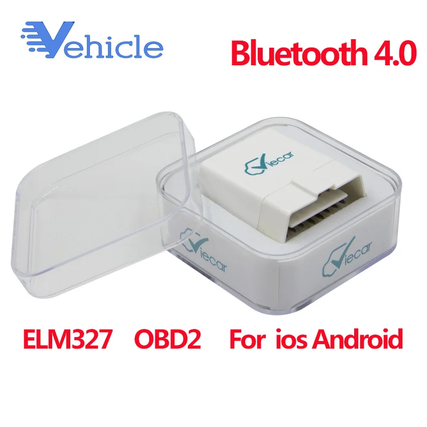 Viecar ELM327 Bluetooth 4,0 V1.5 OBD2 автомобильный диагностический инструмент OBDII J1850 OBD Автомобильный сканер для ios Android окна elm327 v1.5