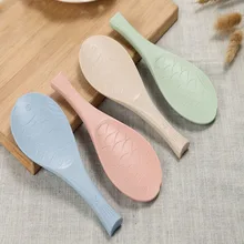 Красивая столовая ложка в форме рыбы, резная, с антипригарным рисовым веслом, ложки для еды, пластиковые, бытовые, с антипригарным покрытием, рисовая обеденная ложка, посуда