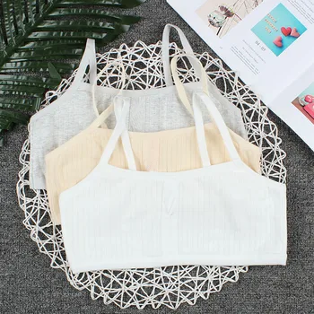 

Kids Girls Underwear Bra Vest Children Underclothes Sport Underwear Clothes Children Development Period Vest 10-15 Years 2PCS