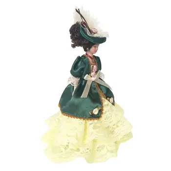 

1:12 Dollhouse Miniature Lady Doll Standing Porcelain Rag Baby Mini Ceramics Toy