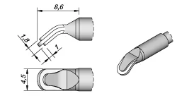 JBC C245-010 ПАЯЛЬНЫЕ НАКОНЕЧНИКИ для паяльной станции JBC