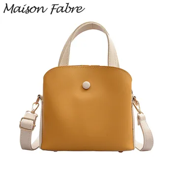 

Maison Fabre Bags Women Pu Leather Crossbody Bag Solid Zipper Shoulder Bag Strap Handles Vintage Handbag Ladies Casual Handbag