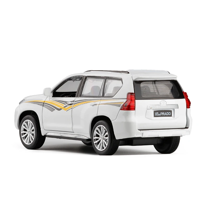 1/32 все новые 2019 Toyota Land Cruiser Prado литая под давлением модель автомобиля SUV игрушки
