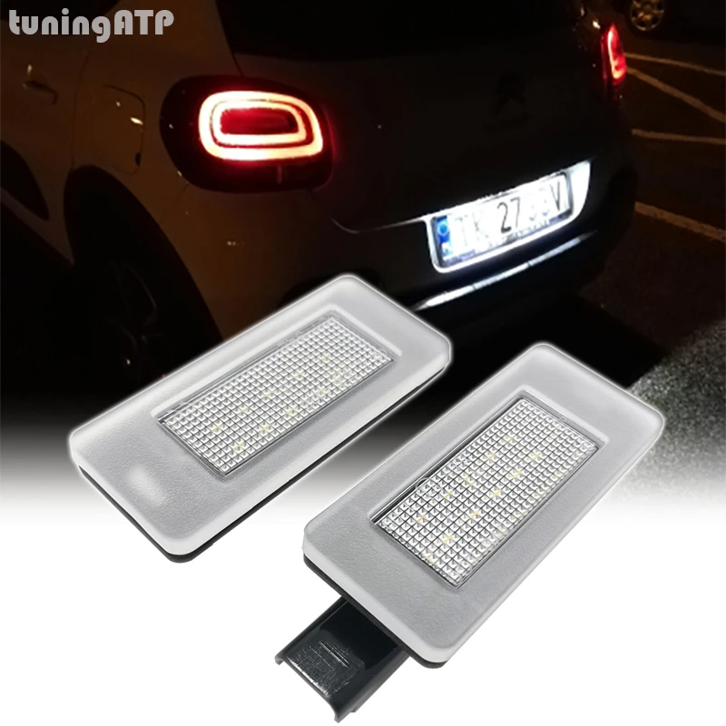 Tuningatp Led Rear Number License Plate Light Lamp For Citroen C3 Iii C4 Hatchback Mk2 C4 Cactus C4 Picasso Ii C5 Rd Td|Signal Lamp| - Aliexpress