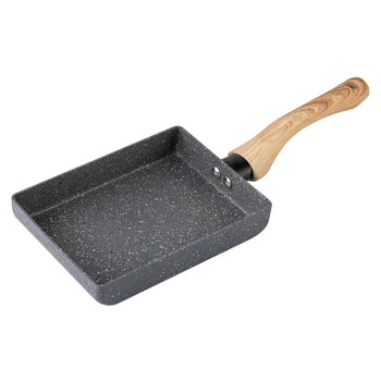 

Omelette Pan Mini Frying Anti Hot Japanese Style Restaurant Rectangle Non Stick Flat Base Easy Clean Cooking Tools Home Kitchen