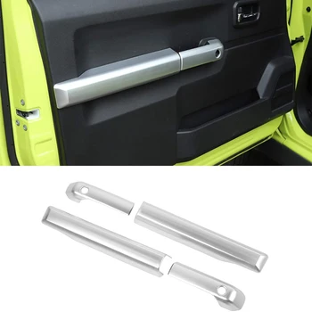 

Car Inner Door Armrest Panel Trim Cover for Suzuki Jimny 2019-2020 Interior Door Handle Decorative Covers Silver