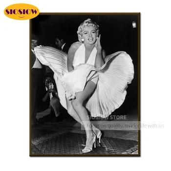 

5d Diy Marilyn Monroe Diamond Painting Cross Stitch Full Drill Square Daimond Mosaic Embroidery Art Character Sexy Woman Star