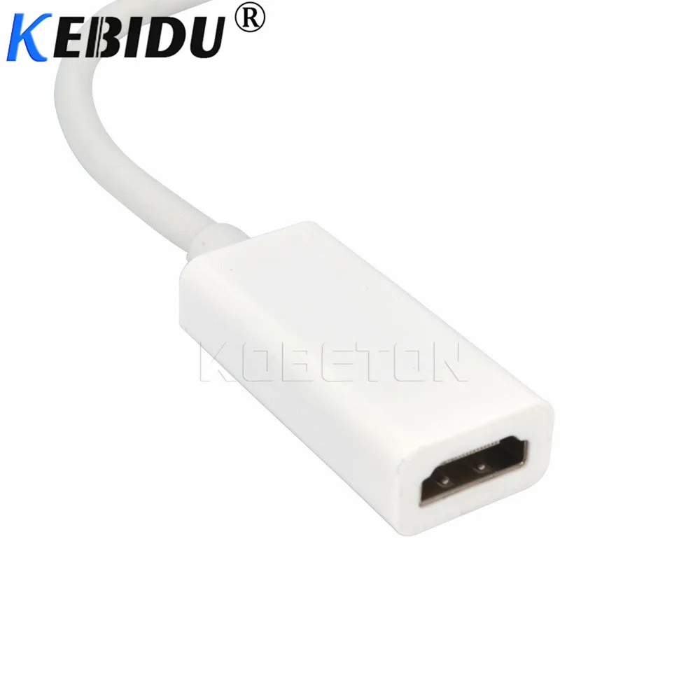 Kebidumei горячий Thunderbolt Mini DisplayPort Адаптер DP к HDMI кабель для Apple Mac Air Pro телефонов|dp to hdmi