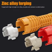 Новые многофункциональные бытовые инструменты для ванной кухонная раковина сервисный ключ для смесителя раковина красная установка Противоскользящий вороток установщик S05