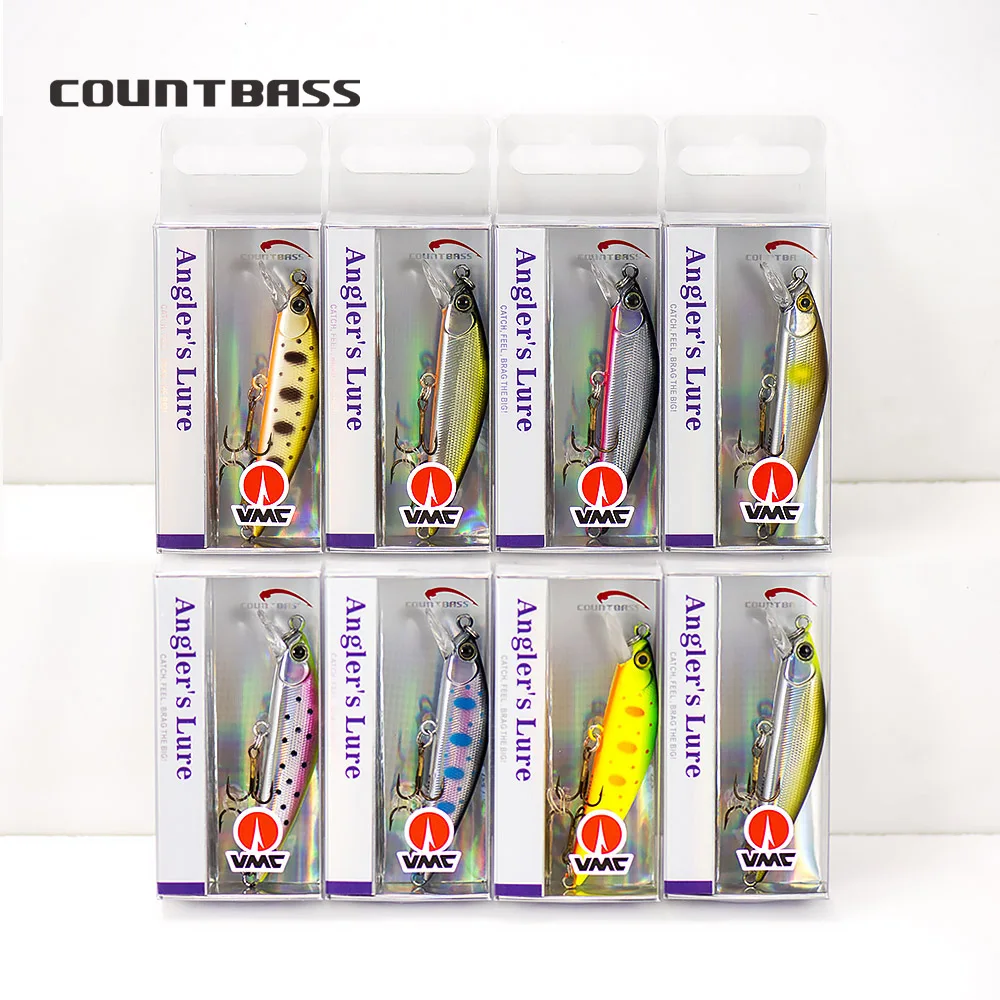 COUNTBASS Sinking Minnow 63mm 7.6g Hard Baits Fishing Lures Wobblers Trout Black Bass Perch Leurre Angler&rsquo;s Lure Stickbait fishing lure