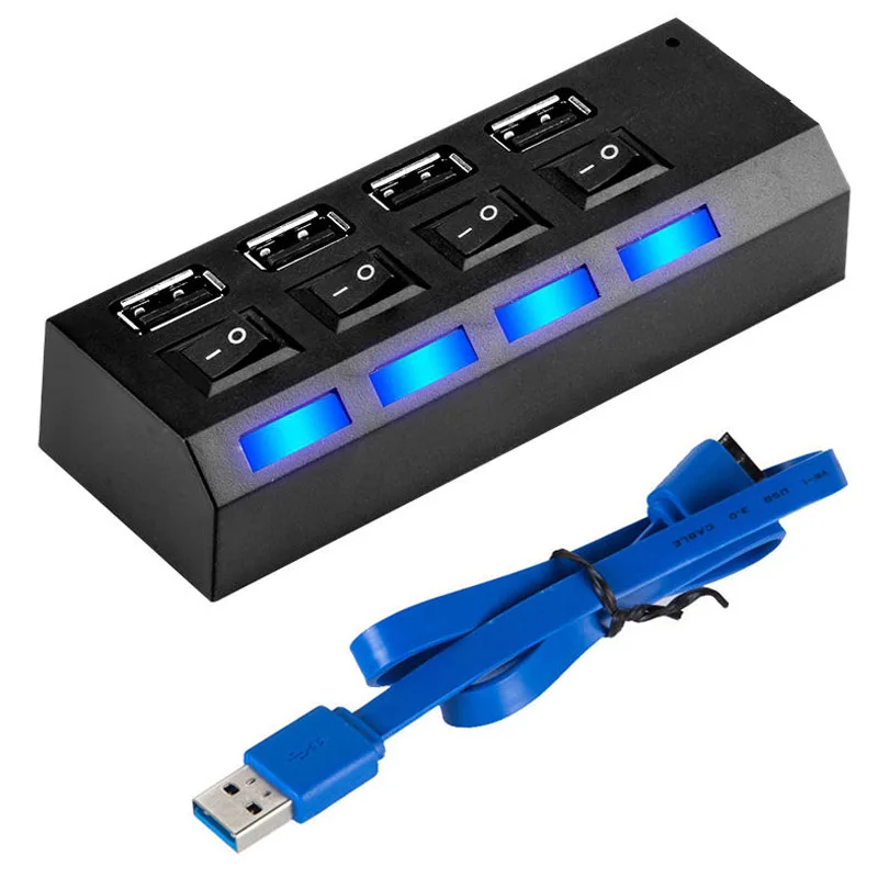 Usb хаб адаптер 3 0 Мульти USB порт 3/4 s концентратор удлинитель Hab сплиттер для ПК