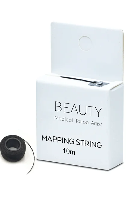 Microblading MAPPING STRING Pre-Inked no-pre-ink брови маркер нить татуировки брови на точку 10 м ультра-тонкий беспорядок пятно на карте