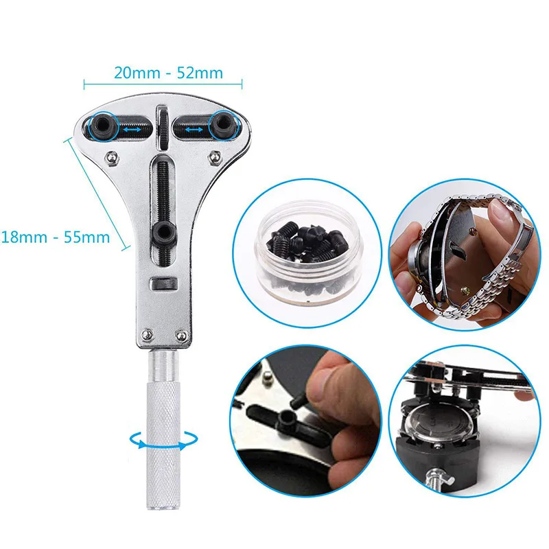 Watch Repair Kit Watch Repair Tool Kit Strap Link Disassembling Tool Portable Case Multifunctional Appliance