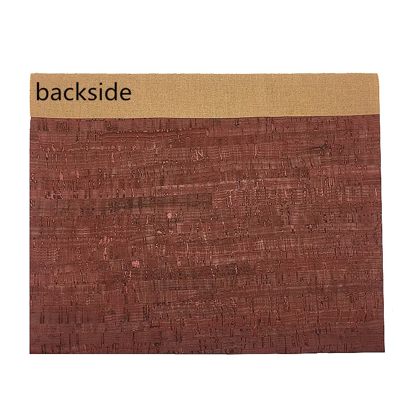 Colored Cork Faux Leather Sheets 2pcs Natural Wood Printed Fabric for Making Earrings Bags Craft Bows Accessories DIY Decor self adhesive cork sheets
