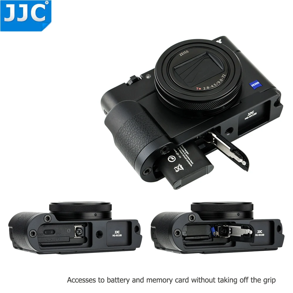 JJC БЫСТРОРАЗЪЕМНАЯ противоскользящая рукоятка камеры с 1/"-20 штативным гнездом для sony RX100 Mark VI V VA IV III II 6 5 4 3 2 камера s
