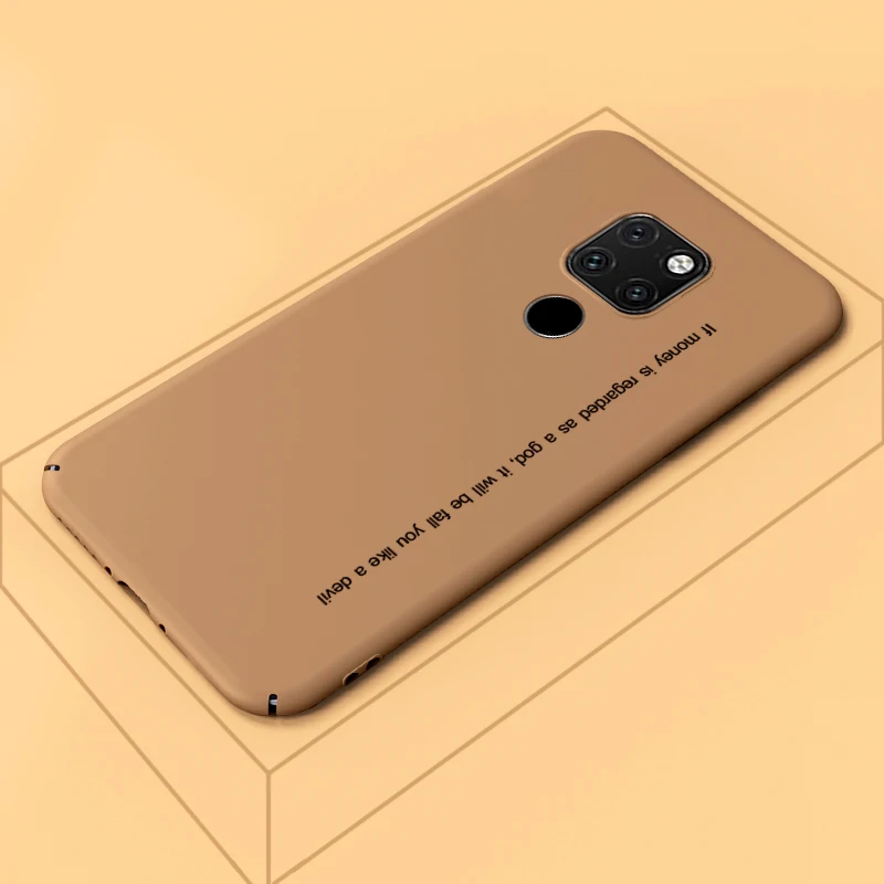 

Girl's Cute Colorful Matte Hard PC Back Cover For Huawei Mate 20 Ultra Thin Quotes Pattern Coque Case For Huawei Mate 20 Pro