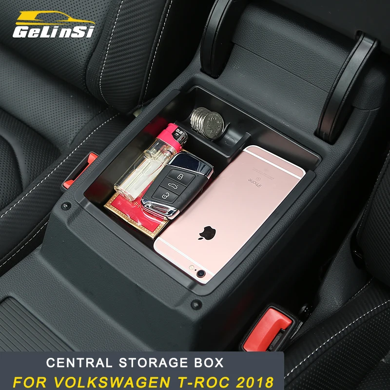 

GELINSI For VW Volkswagen Arteon 2019 Car Styling Central Armrest Storage Organizing Box Organizer Case Interior Accessories