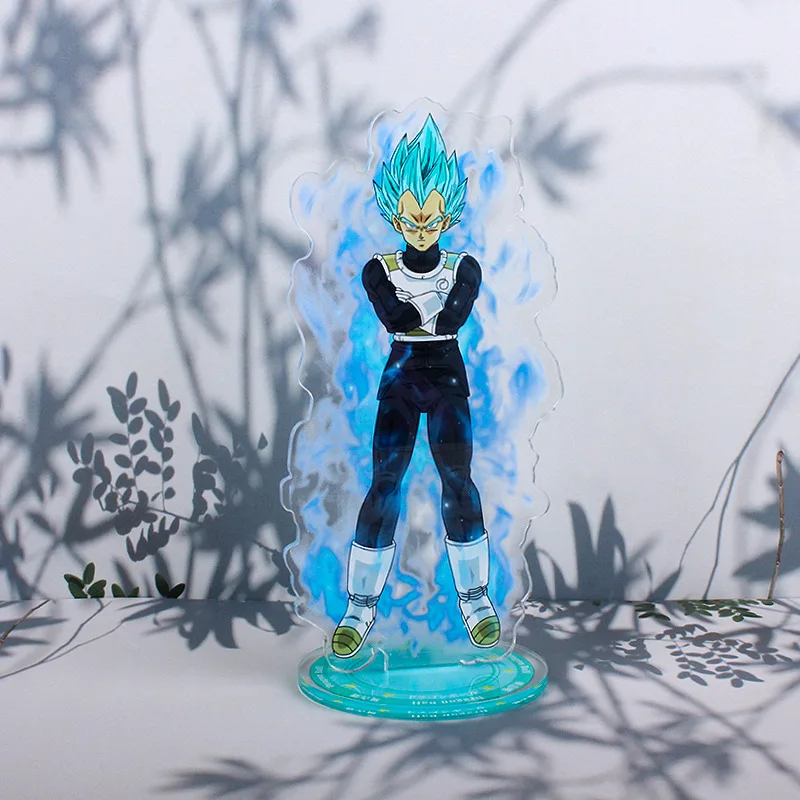 Dragon Ball Anime Figures Acrylic Stand Toy Super Saiyan Son Goku Action Figure Standing Sign Model Children Toys Christmas Gift