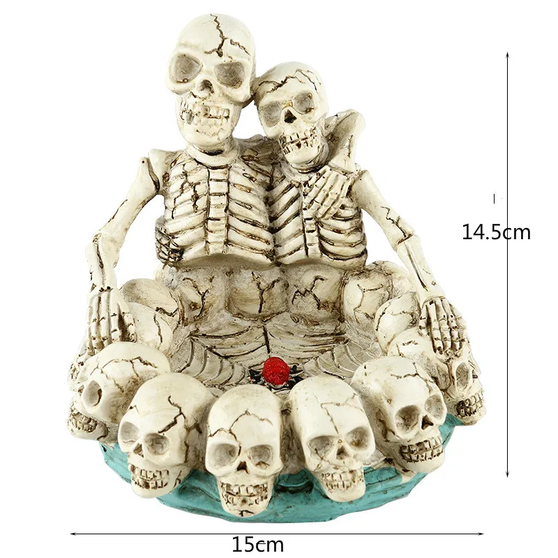 Креативная пепельница в виде черепа модные аксессуары пепельница домашний декор пепельница в виде черепа подарки - Цвет: Hug