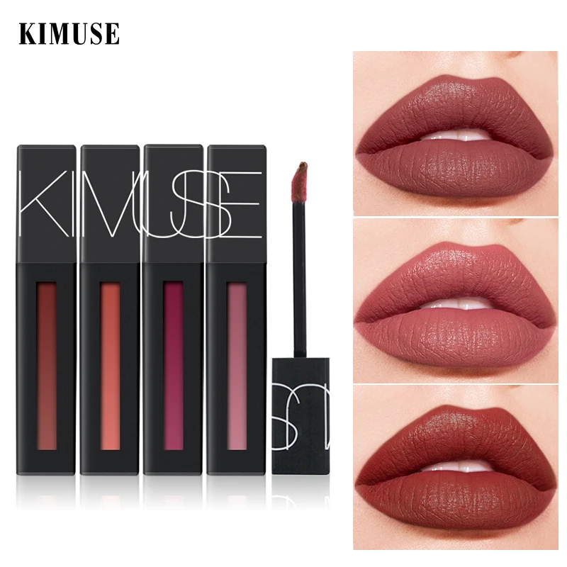 Жидкая губная помада KIMUSE мощный матовый блеск для губ глазурь оттенок макияж