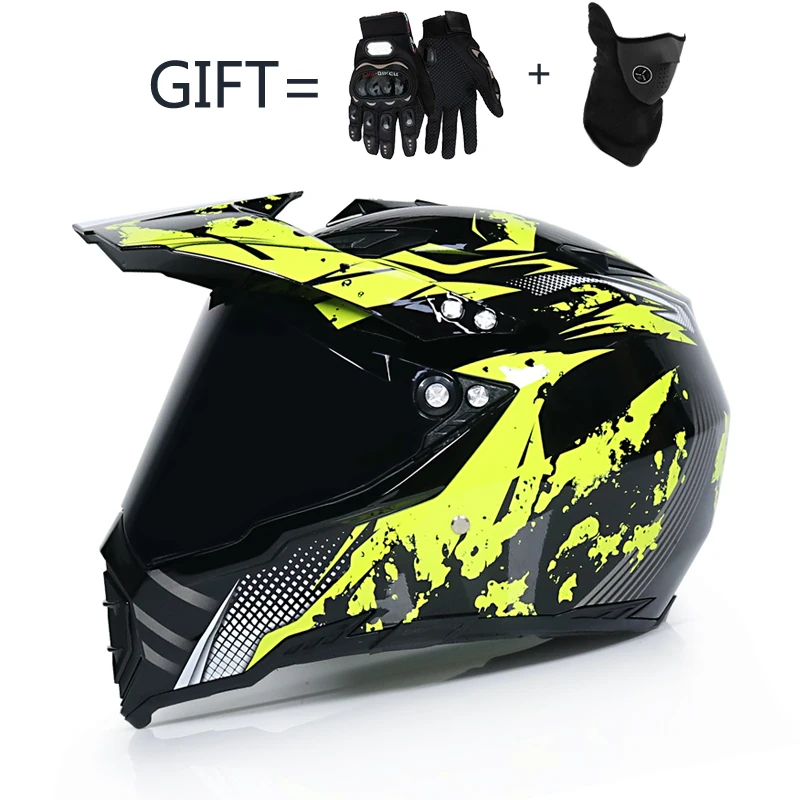 Шлемы для мотокросса, внедорожные мотоциклетные шлемы, мотоциклетные шлемы, шлем для мотокросса, шлем для мотокросса, шлем для всего лица, козырек - Цвет: 8