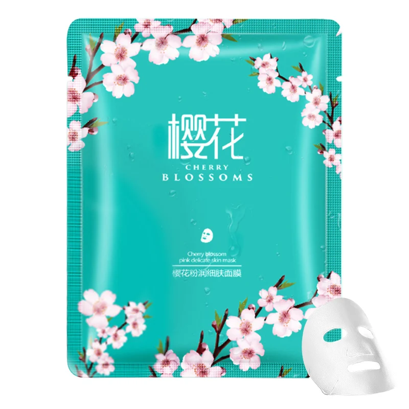 cherry blossoms Естественное плавное увлажнение, маска для лица, контроль жирности, увлажняющая маска для лица, Питательная, сужающая поры, отбеливающая маска, уход за кожей - Цвет: cherry blossoms