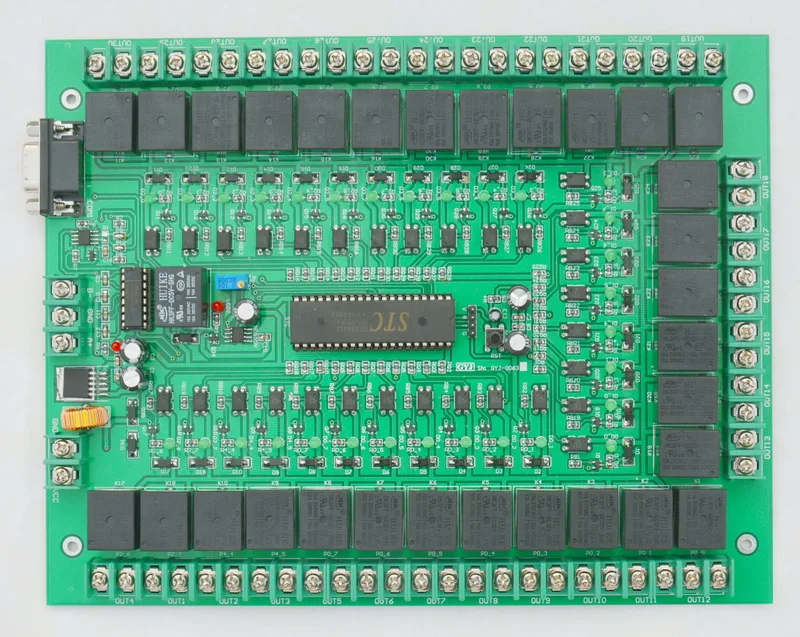 

30 Road STC12C5A60S2 Single Chip Microcomputer Programming Relay Industrial Control Board RS485, RS232 Control Board