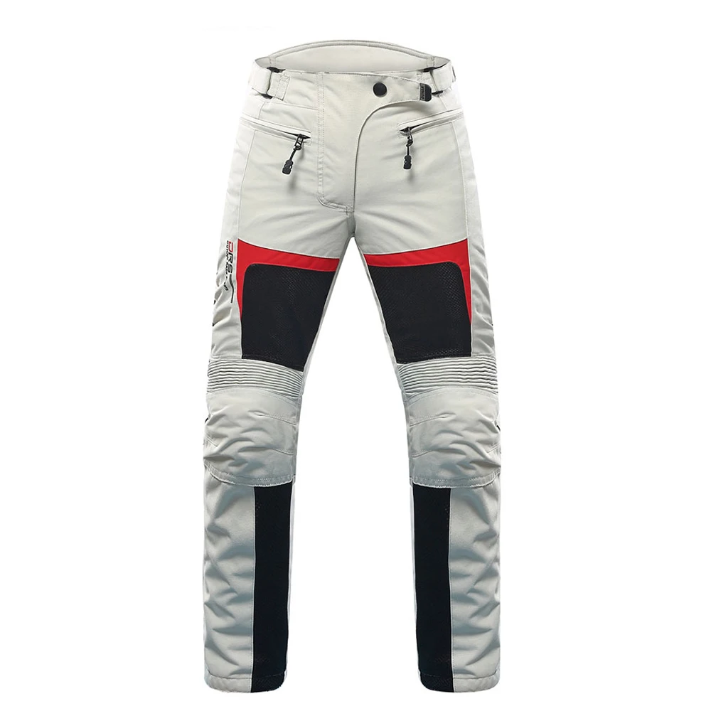 only gray pants HEROBIKER мотоциклетная куртка с ночным отражением, мотоциклетная куртка, защитное снаряжение, дышащая сетка, мужская куртка для мотокросса по бездорожью - Цвет: only gray pants