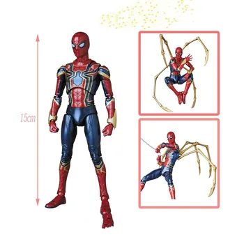 

New Type Avengers Endgame Infinity War Iron Spide Man Mafex 081 Spideman Action Figure Toy Doll