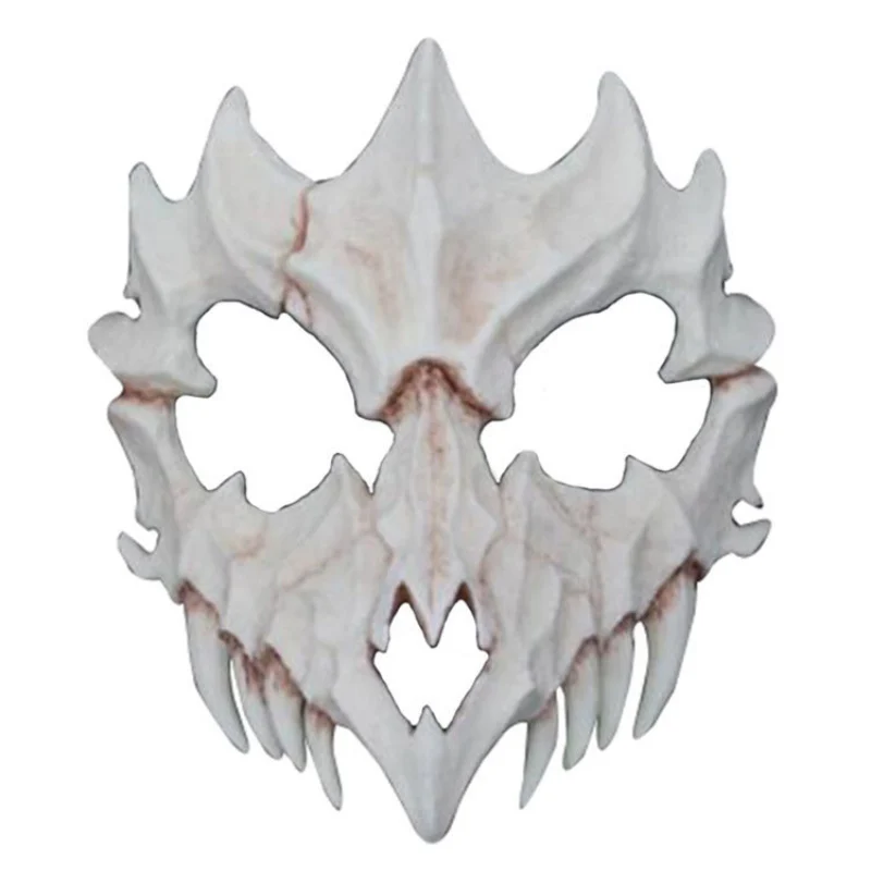 Смола маска с костью японских богов Стиль Косплей Маска на пол-лица покрытый Пром представление искусство маска на Хеллоуин аксессуары