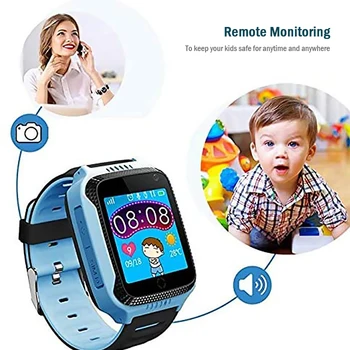 

Boys Girls with Sim Card Photo Waterproof IP67 Gift Touch Waterproof SIM Card SOS GPS Anti-Lost Kids Children Smart Phone Watch