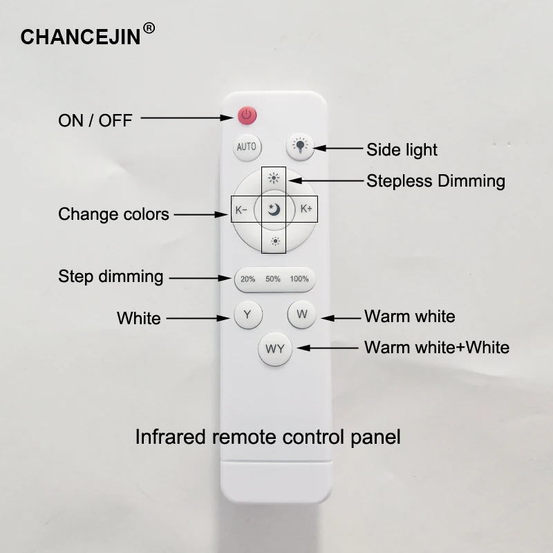Светодиодный инфракрасный пульт дистанционного управления(20-40 Вт) x2+(20-40 Вт) сменный цвет Диммируемый преобразователь вход: 180-265 в выход: 120-180 в
