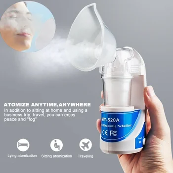 

Ultrasonic Nebulizer Compact and Portable Inhalers Nebulizer Mist Discharge Asthma Inhaler Mini Automizer EU US UK Plug