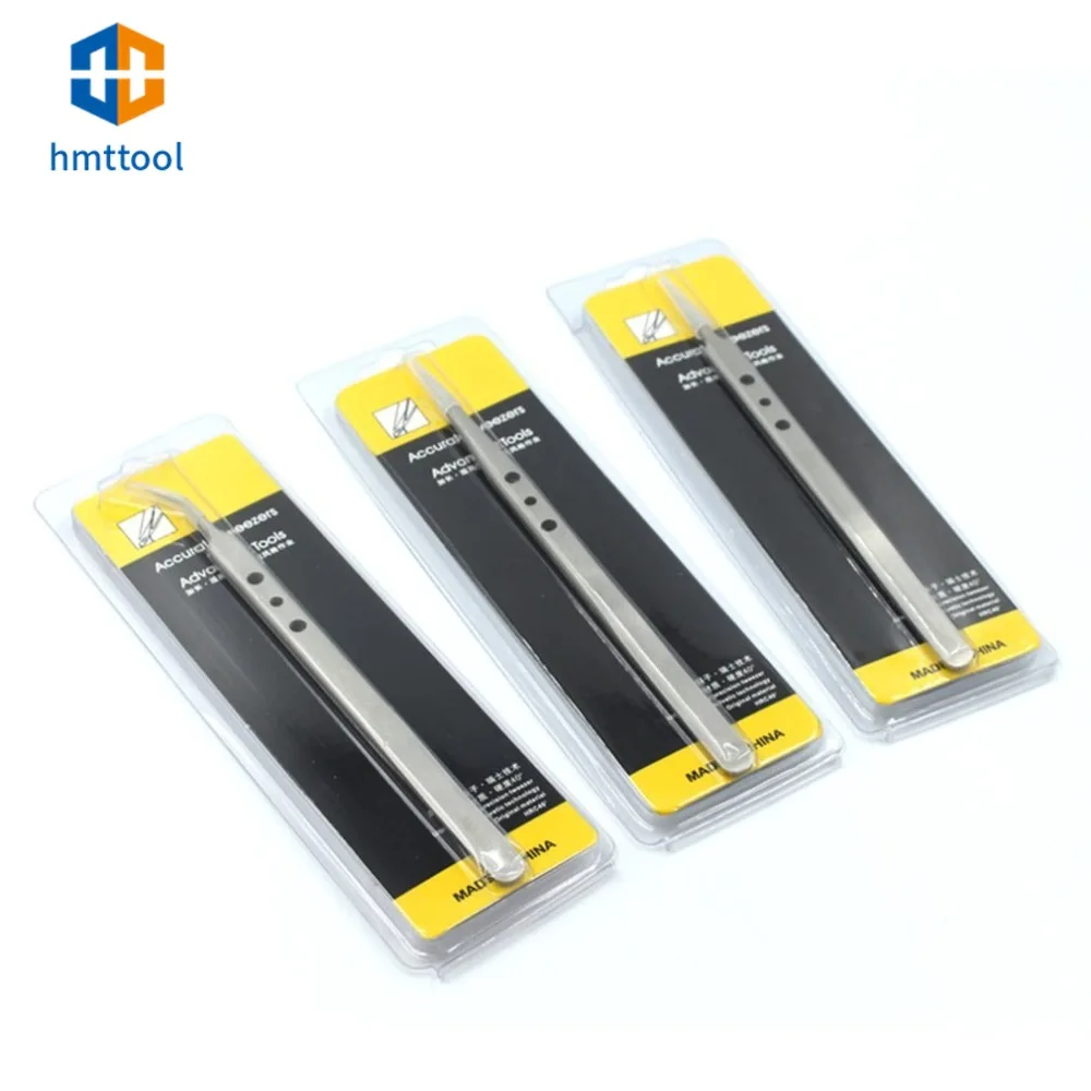 AAA-12S / 14S / 15S SFDER Stainless Steel Precision Hard Tweezers Set For Cell Phone Mainboard Repair Tools