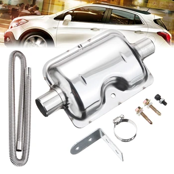 

1Set 1.2m Stainless Steel Exhaust Pipe + 24mm Silencer Muffler Parking Air Heater Parking Silencer Diesel Heater Silver