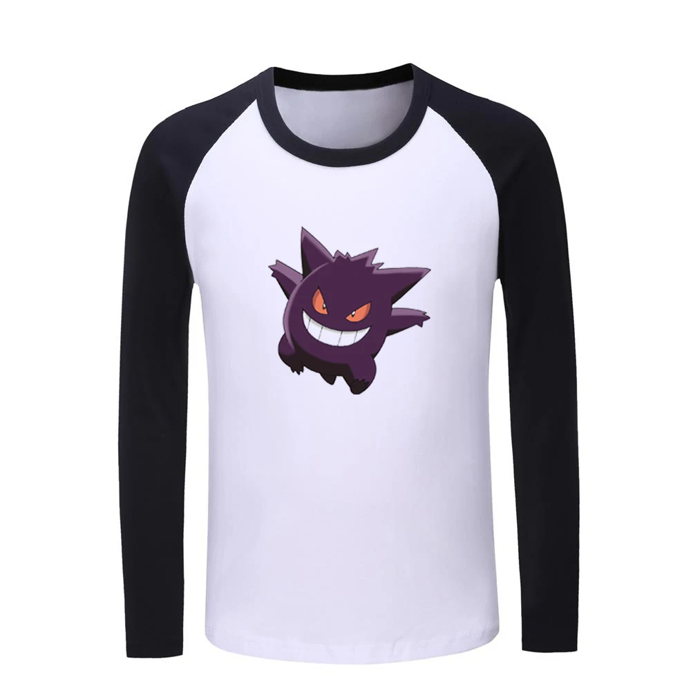 Милый мультяшный Покемон Togepi Gengar/Детские футболки с рисунком детские футболки с рисунком топы для мальчиков и девочек с длинными рукавами, рождественский подарок - Цвет: JeKCB949C