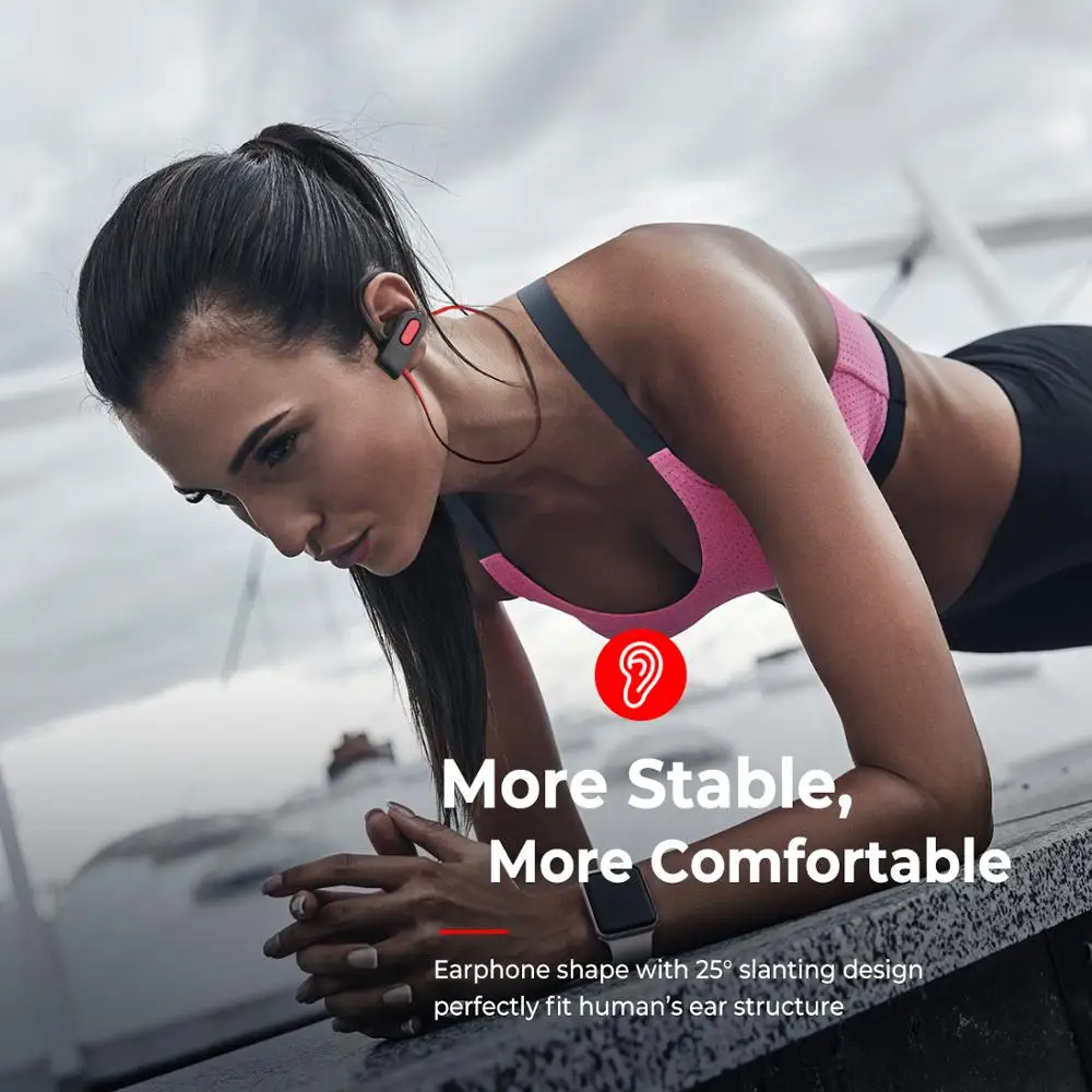 Mpow Flame 2 Sport Earphones Bluetooth 5.0 IPX7 Waterproof Earbuds 13 Hrs Long Standby CVC6.0 Noise Cancelling Earbuds with Mic