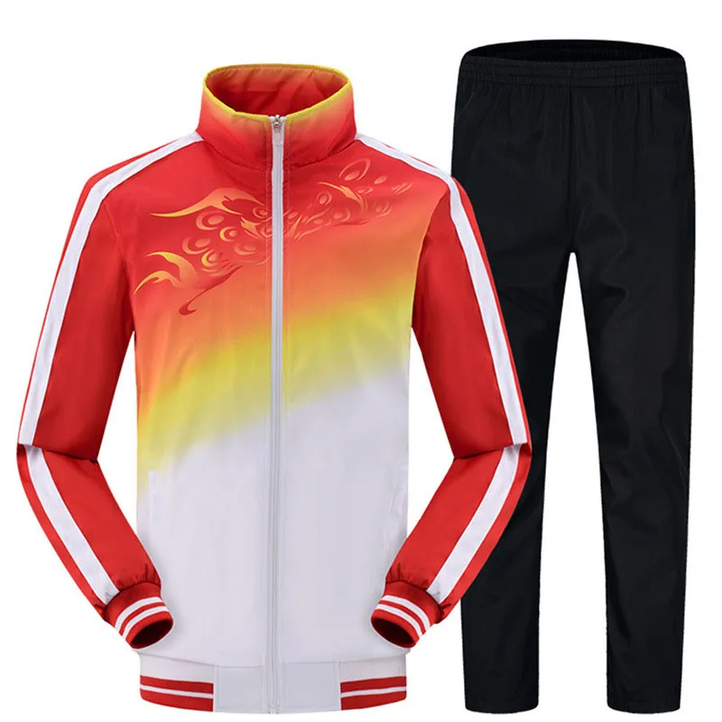red sweatsuit set