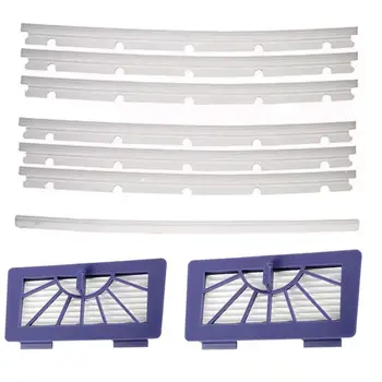 

2 HEPA Filters + 6 Compatible Blades and 1 Squeegee Replacement For Neato xv-11 xv-12 xv-14 xv-15 xv-21 XV Signature Pro Vacuum