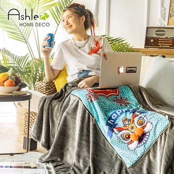 

Airable Pillow Chinese Style 3D Festive Lion Dance National Trends 2-in-1 Multi-Function Car Napping Dual-Purpose