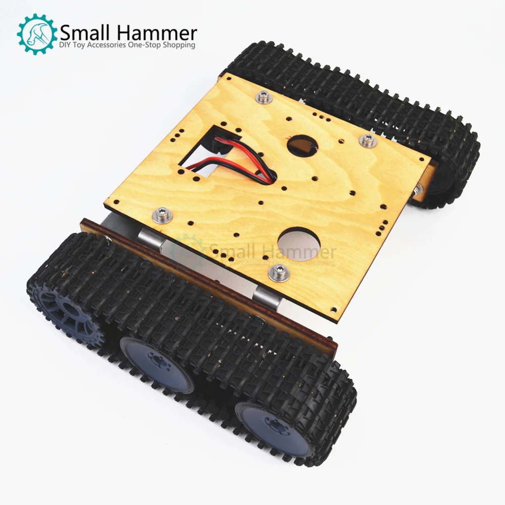 DC 9-12 В DIY Танк робот шасси Arduino Танк монтажный комплект Деревянный/алюминиевый/акриловый бак шасси может diy